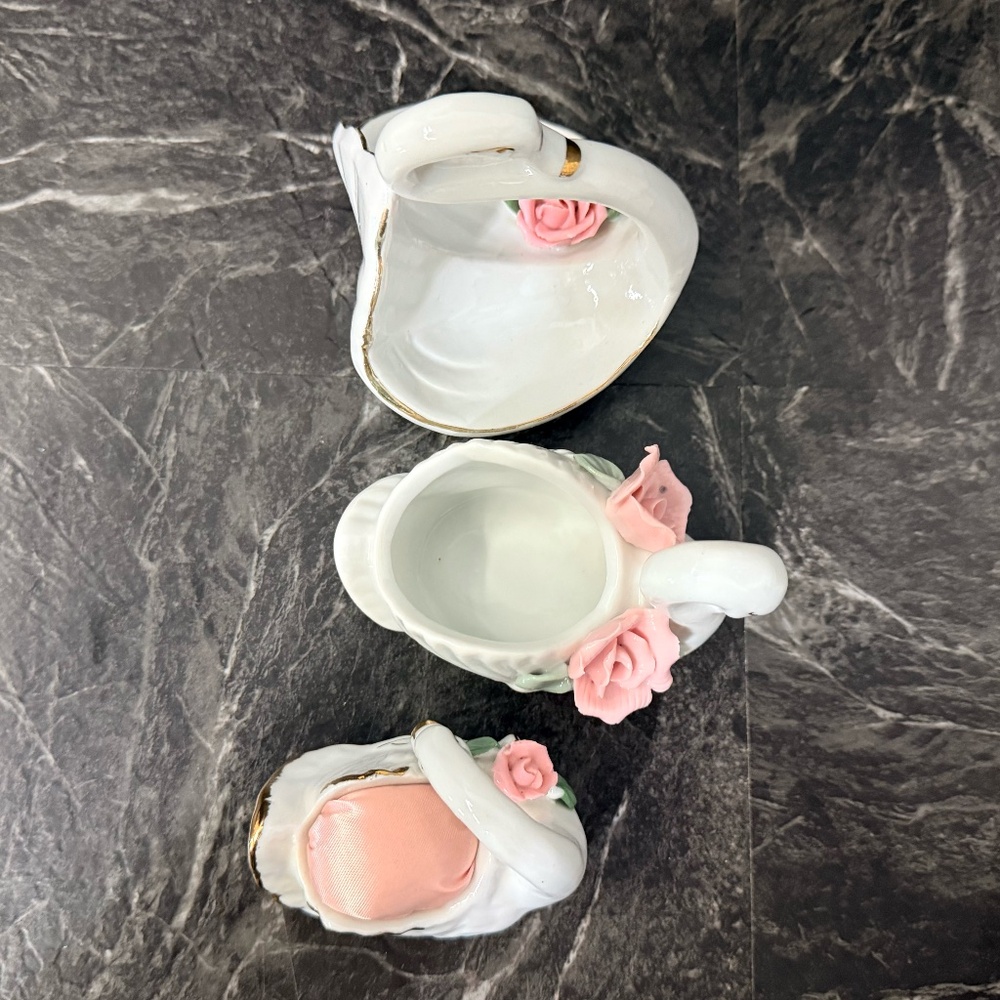Decorative Swans Pin Cushion, Ring Holder and Dish - Picture 8 of 16